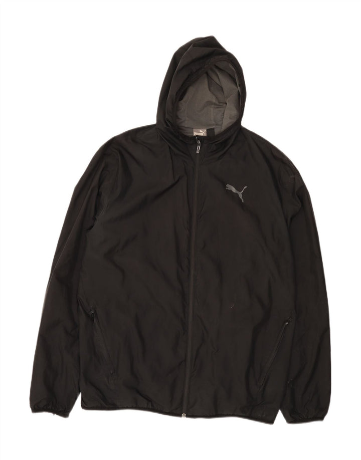 Puma muška kišna jakna s kapuljačom UK 18 XL crni poliester