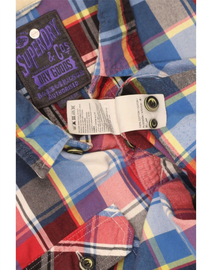 Superdry muška flanelska košulja 2XL šareni karirani pamuk