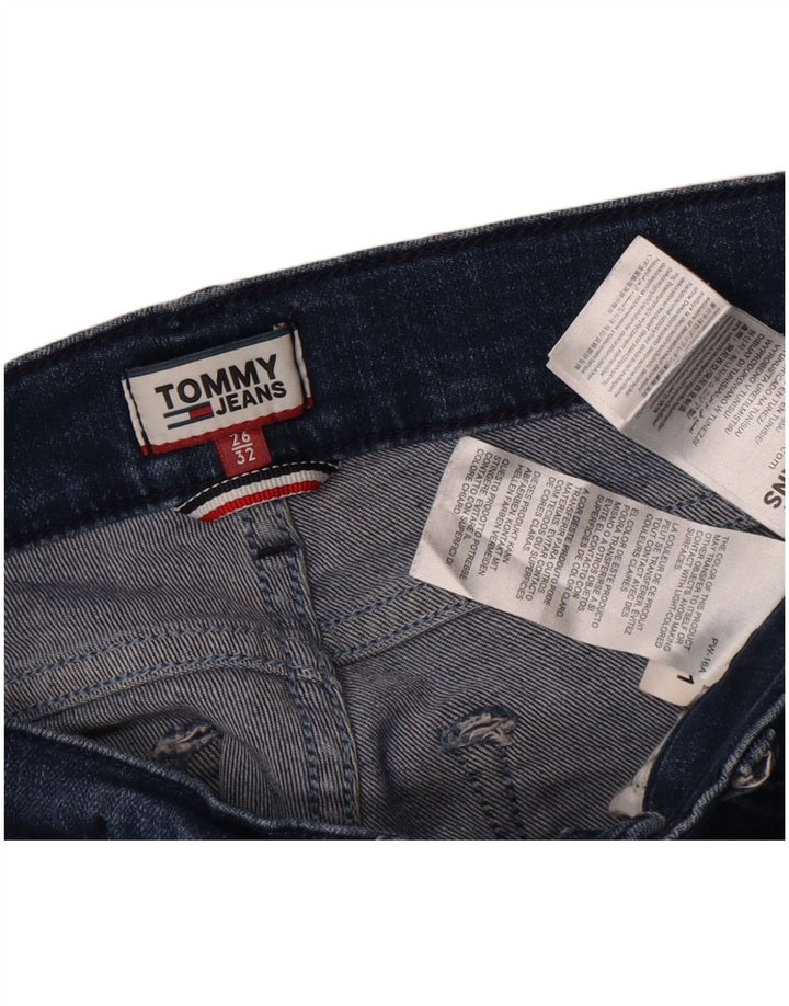 Ženske lepršave traperice Tommy Hilfiger W26 L32 plavi pamuk