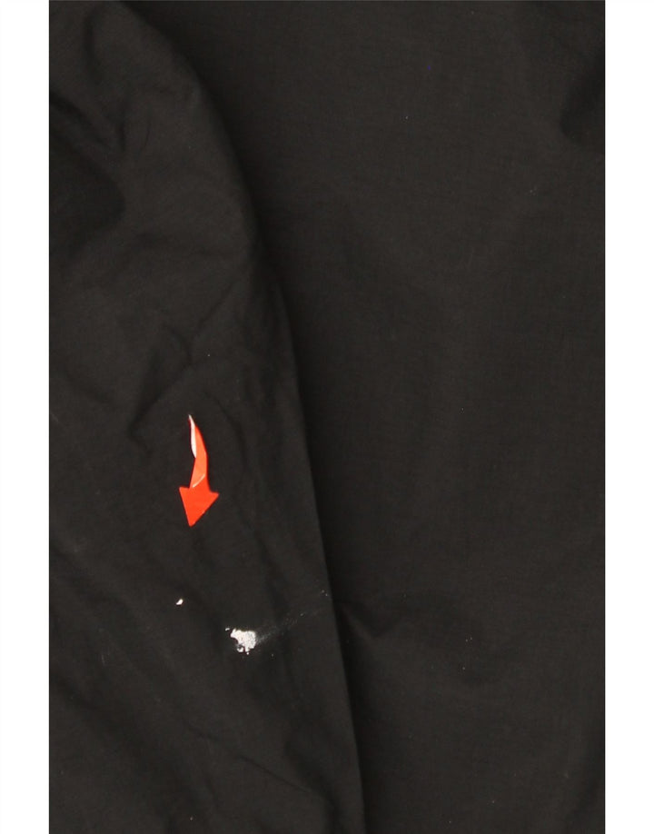 Velika crna najlonska kišna jakna s kapuljačom ANIMAL za dječake 13-14 godina