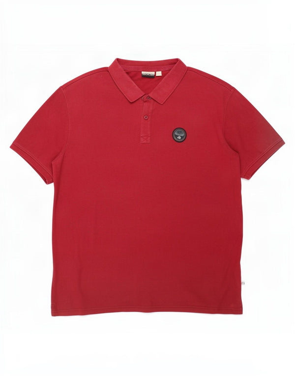 Napapijri muška polo majica Geographic 3XL crveni pamuk