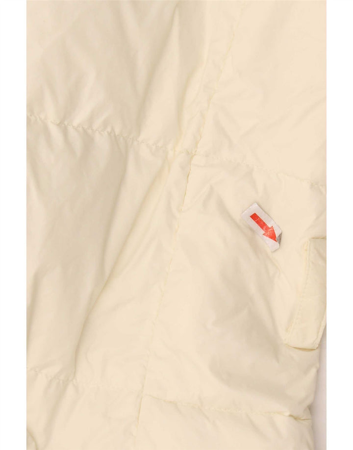 Ženski podstavljeni kaput Ralph Lauren UK 14 srednje bijele boje od najlona