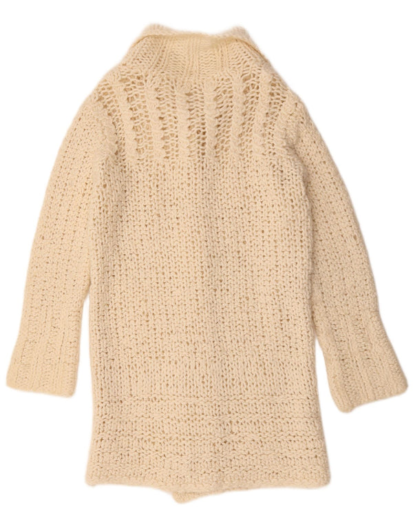 Vintage ženski dugi kardigan pulover UK 16 Large Beige