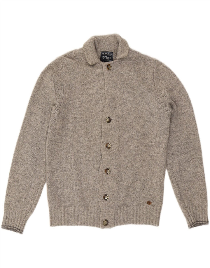 WOOLRICH Muški kardigan pulover XS siva vuna