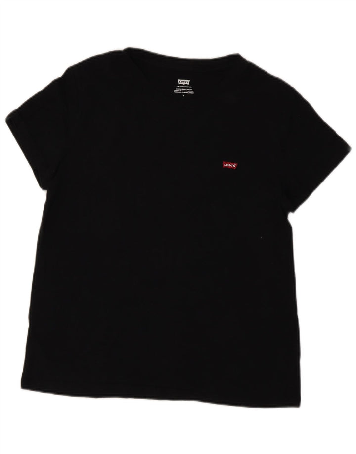 LEVI'S ženska majica kratkih rukava UK 12 srednje crni pamuk