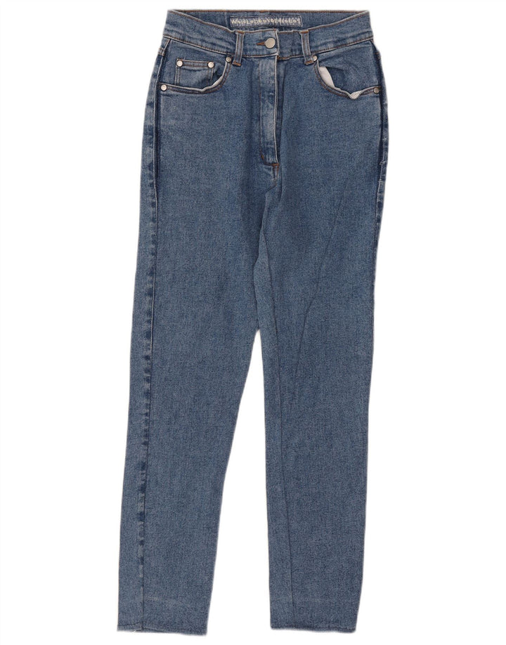 Vintage ženske sužene traperice visokog rasta IT 44 Srednje W27 L29 Plavi pamuk