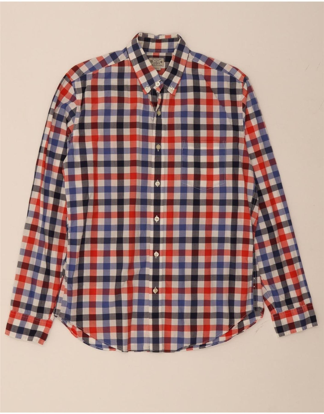 J. CREW Mens Tailored Shirt Medium Multicoloured Check Cotton Vintage J. Crew and Second-Hand J. Crew from Messina Hembry 