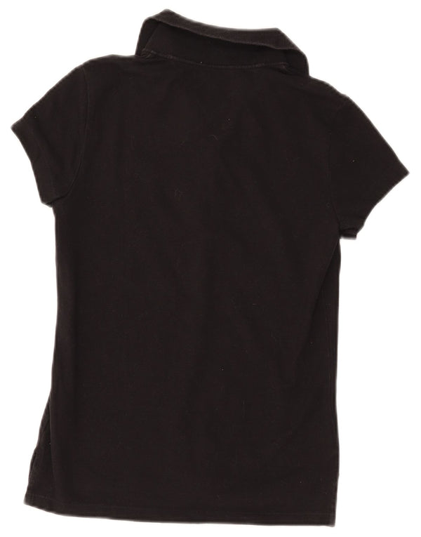 TOMMY HILFIGER Ženska polo majica UK 8 Mala crna pamuk