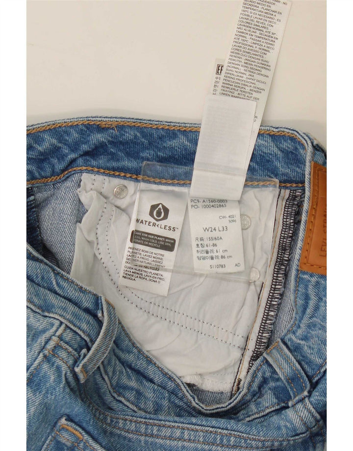 Ženske traperice Levi's Bootcut W24 L26 Blue Cotton