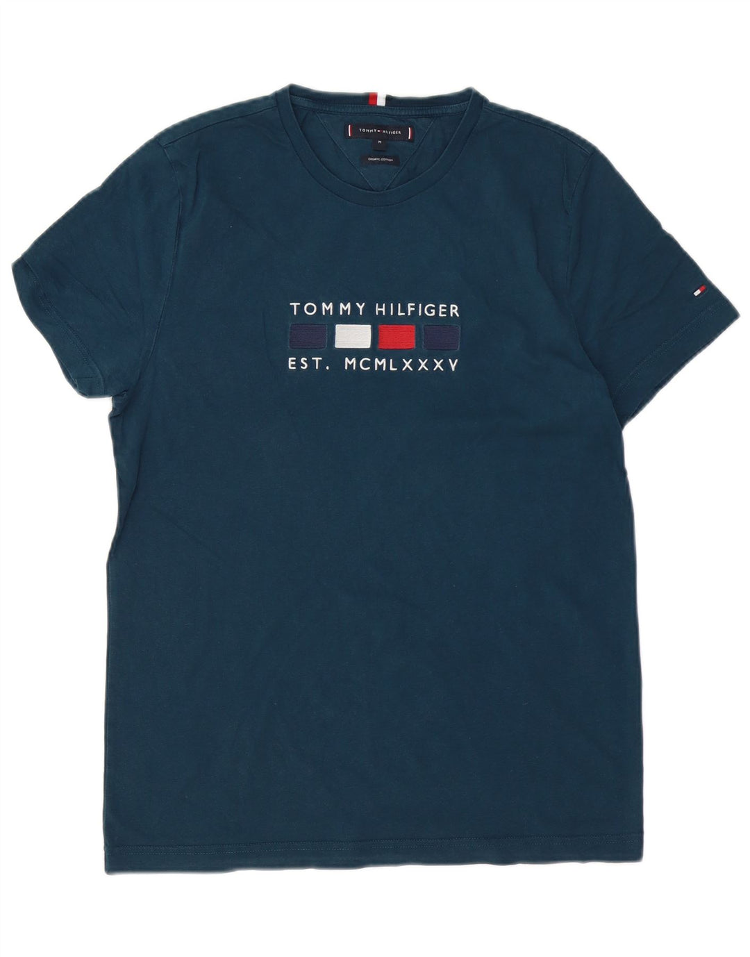 TOMMY HILFIGER Muška majica kratkih rukava srednje veličine tamnoplavi pamuk