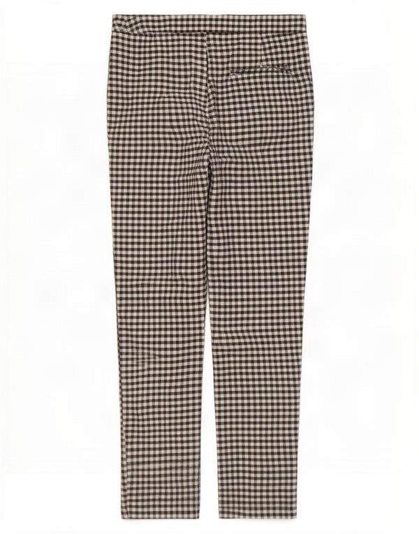Zara ženske uske skraćene hlače, male W26 L26 tamnoplavi gingham