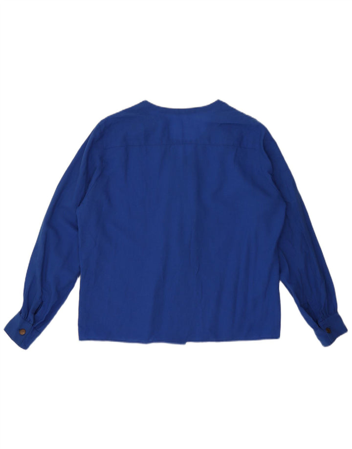 Vintage ženska košulja bluza UK 16 velika plava