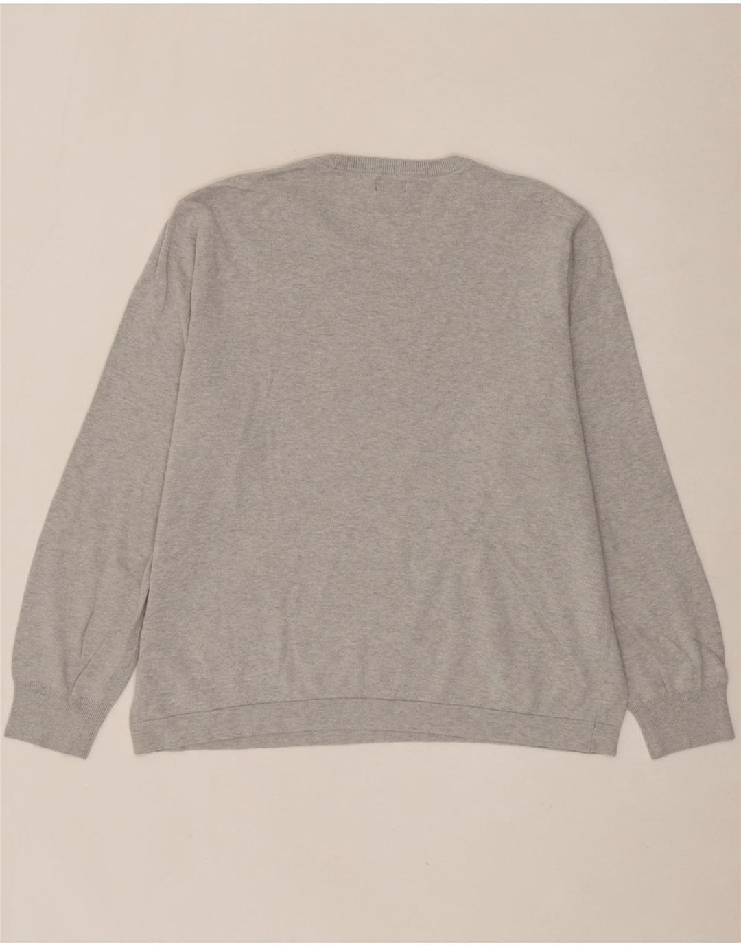 J. CREW Mens Crew Neck Jumper Sweater XL Grey Cotton Vintage J. Crew and Second-Hand J. Crew from Messina Hembry 