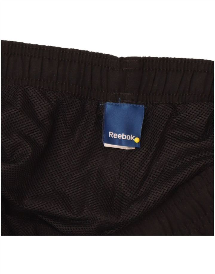 Reebok muške hlače za trenirku Male crne poliesterske