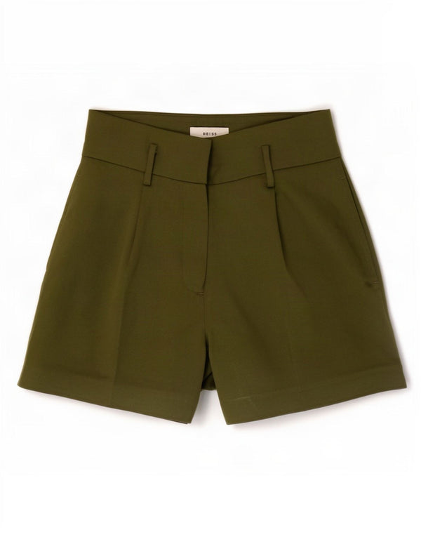 Reiss Ženske chino kratke hlače visokog struka UK 8, male W28 kaki poliester