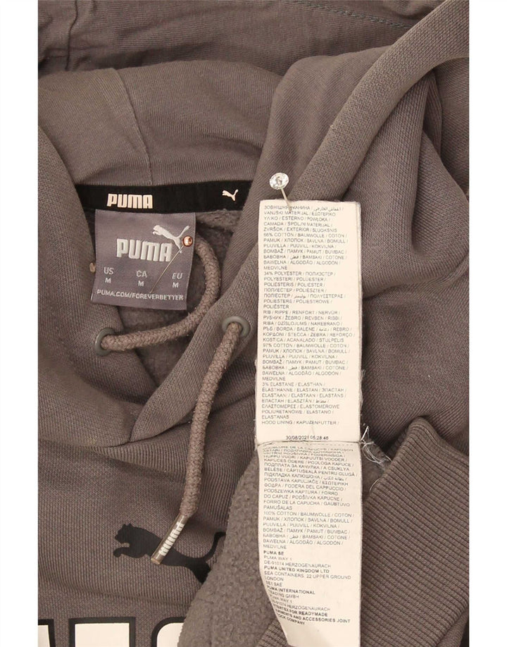Puma muška majica s kapuljačom s kapuljačom, srednje sivi pamuk