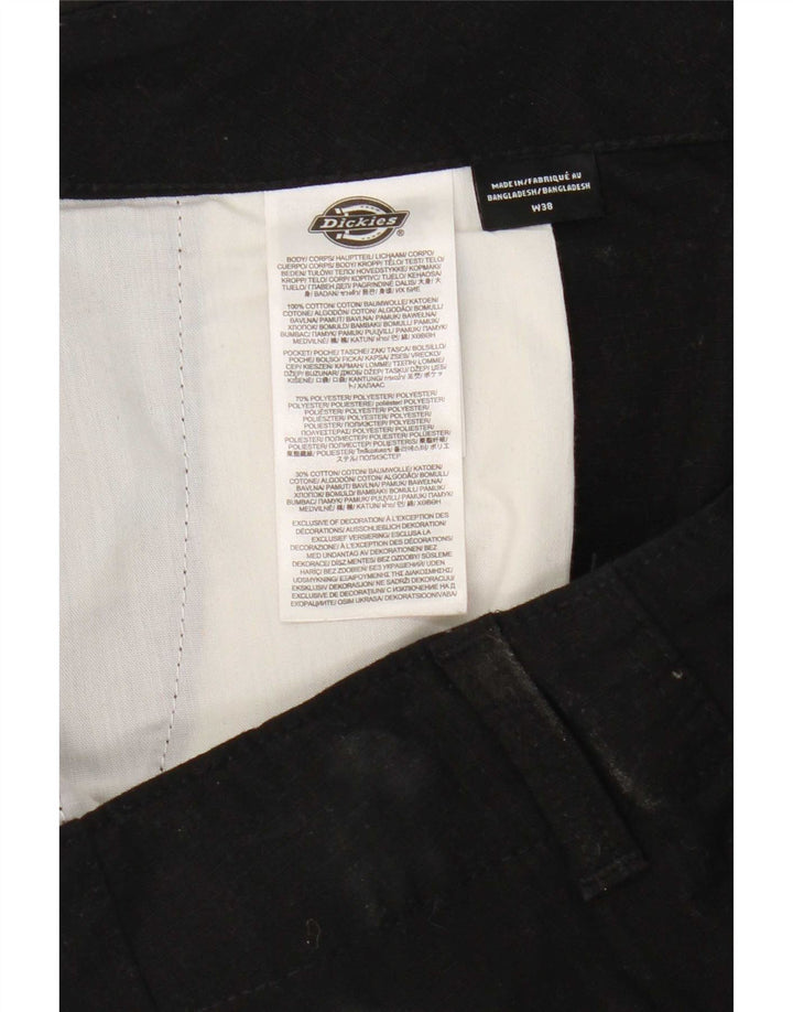 Dickies muške ravne kargo hlače W38 L32 crni pamuk