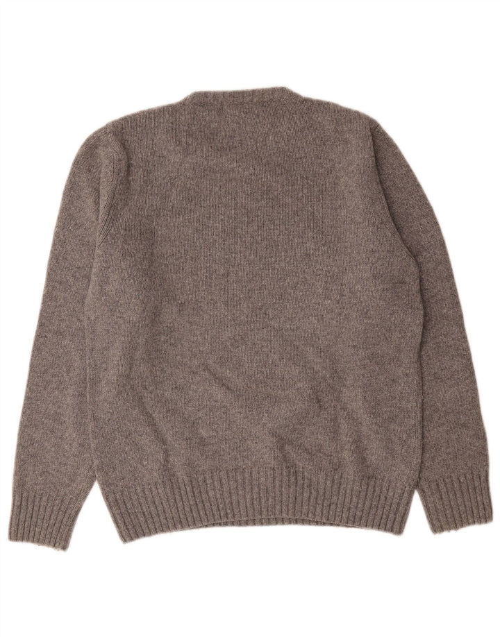 Woolrich muški džemper s grafičkim motivima srednje sive boje s pjegama