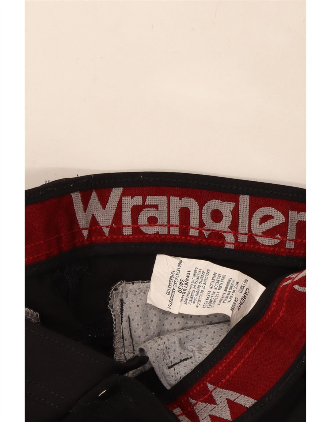 WRANGLER Muške uske Cargo hlače W34 L30 crni najlon