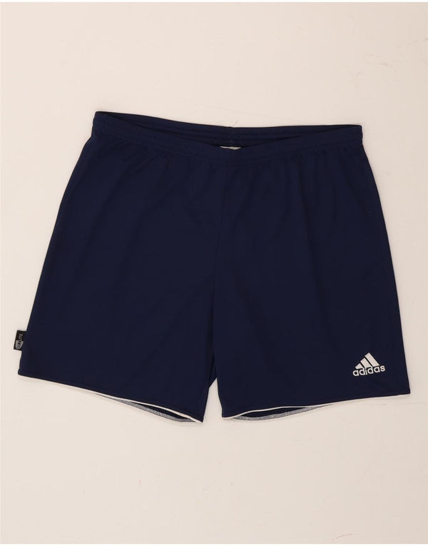 Adidas muške sportske kratke hlače Climalite velike tamnoplave poliesterske boje