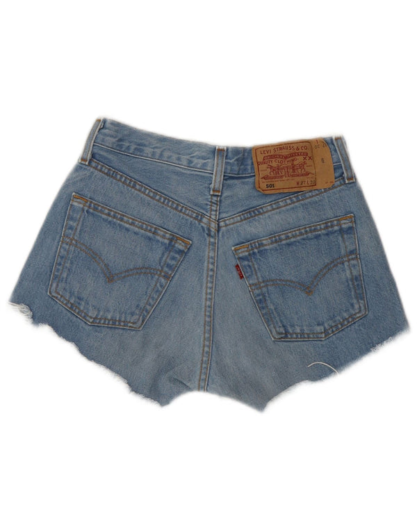 LEVI'S Ženske 501 Traper kratke hlače W27 Male klasične plave pruge