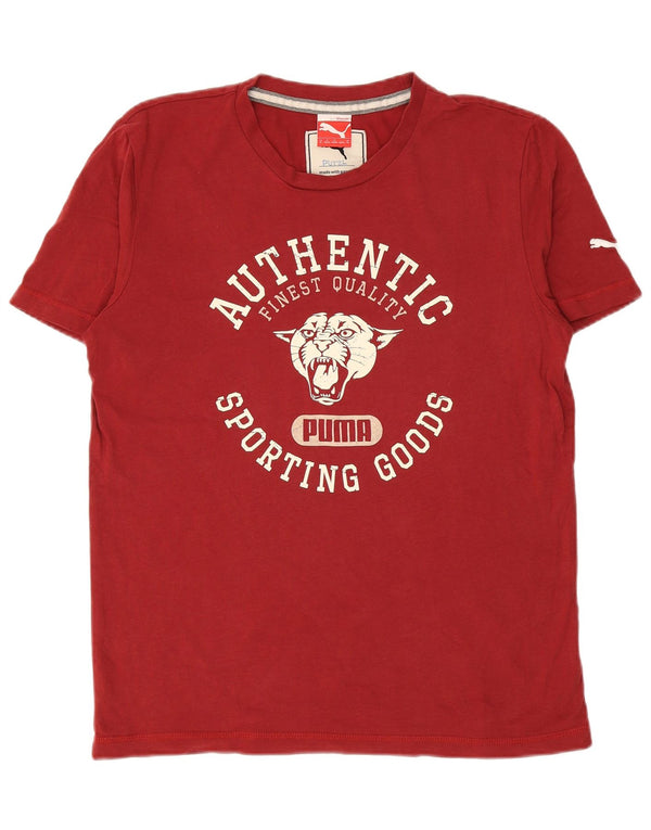 PUMA muška majica kratkih rukava srednje srednje crvene boje