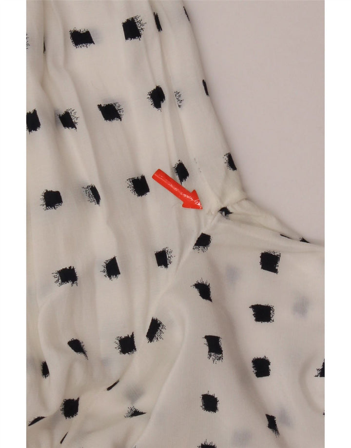 Ženska majica dugih rukava Massimo Dutti EU 36 XS Bijela točkasta