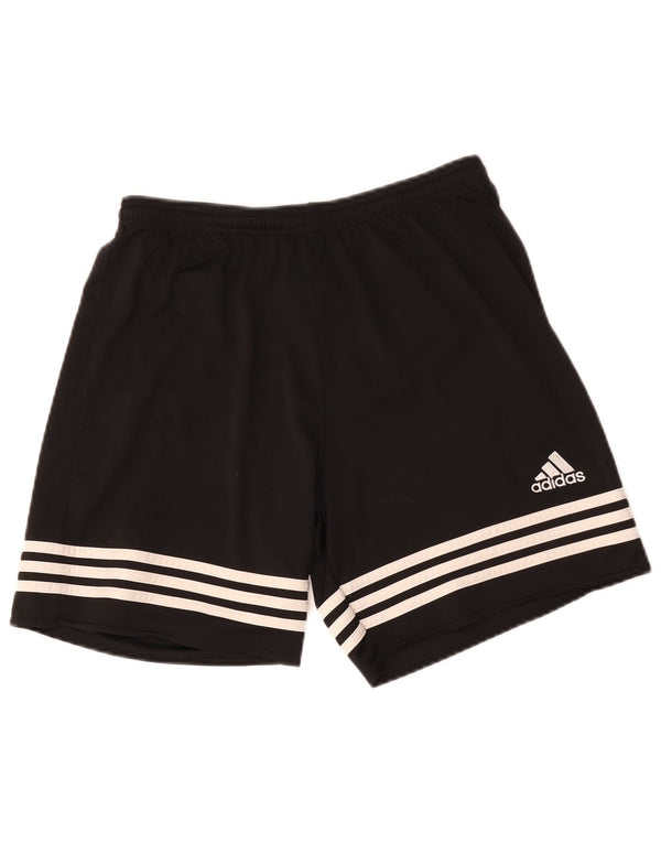 Sportske kratke hlače Adidas Climalite za dječake 13-14 godina srednje crne boje od poliestera