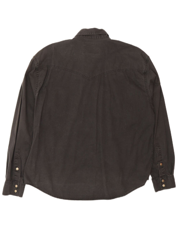 WRANGLER Muška traper košulja velika crna pamučna