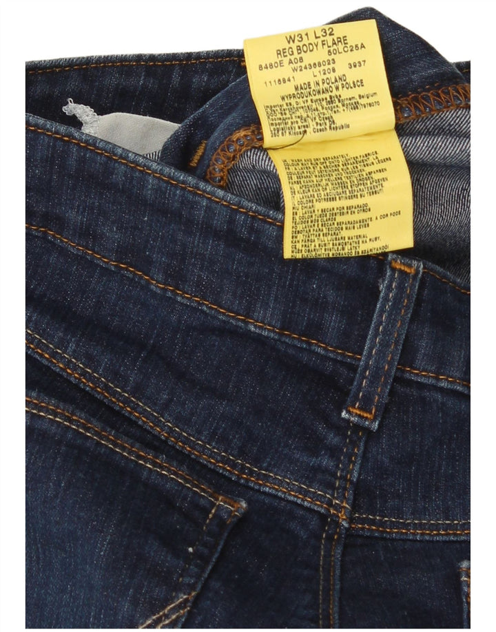 Wrangler ženske lepršave traperice W31 L32 tamnoplavi pamuk