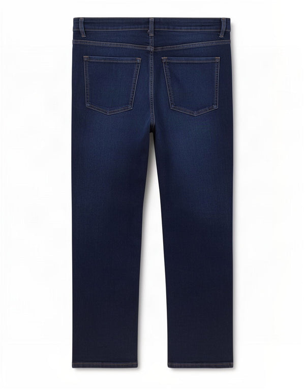Marks & Spencer ženske ravne traperice UK 18 XL W38 L27 tamnoplavi pamuk