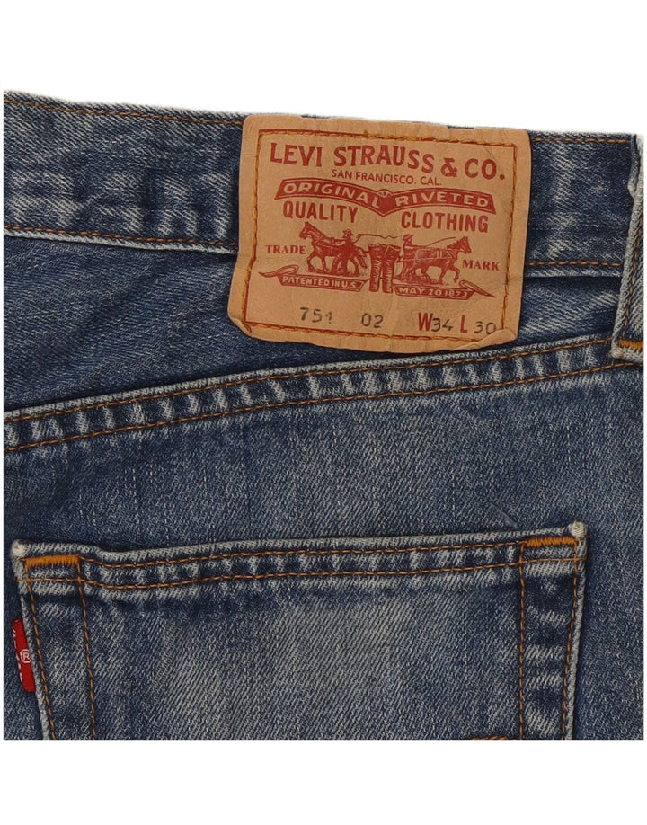 LEVI'S muške 751 ravne traperice W34 L30 plave