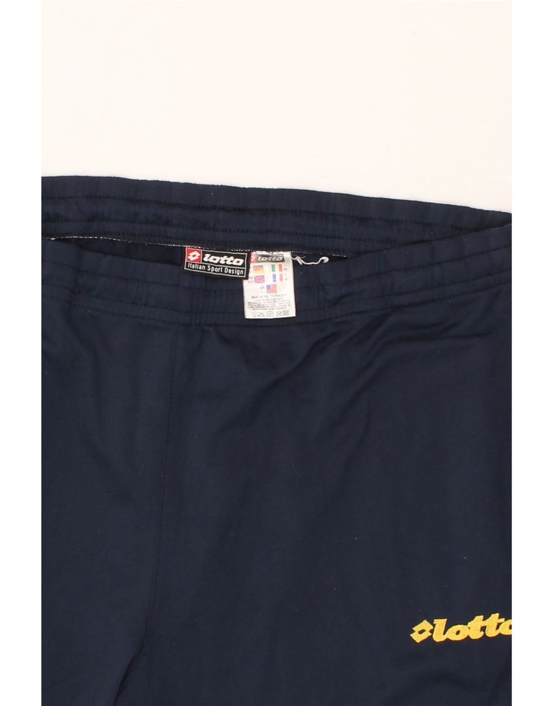 LOTTO Mens Tracksuit Trousers UK 40/42 Medium  Navy Blue Polyester Vintage Lotto and Second-Hand Lotto from Messina Hembry 