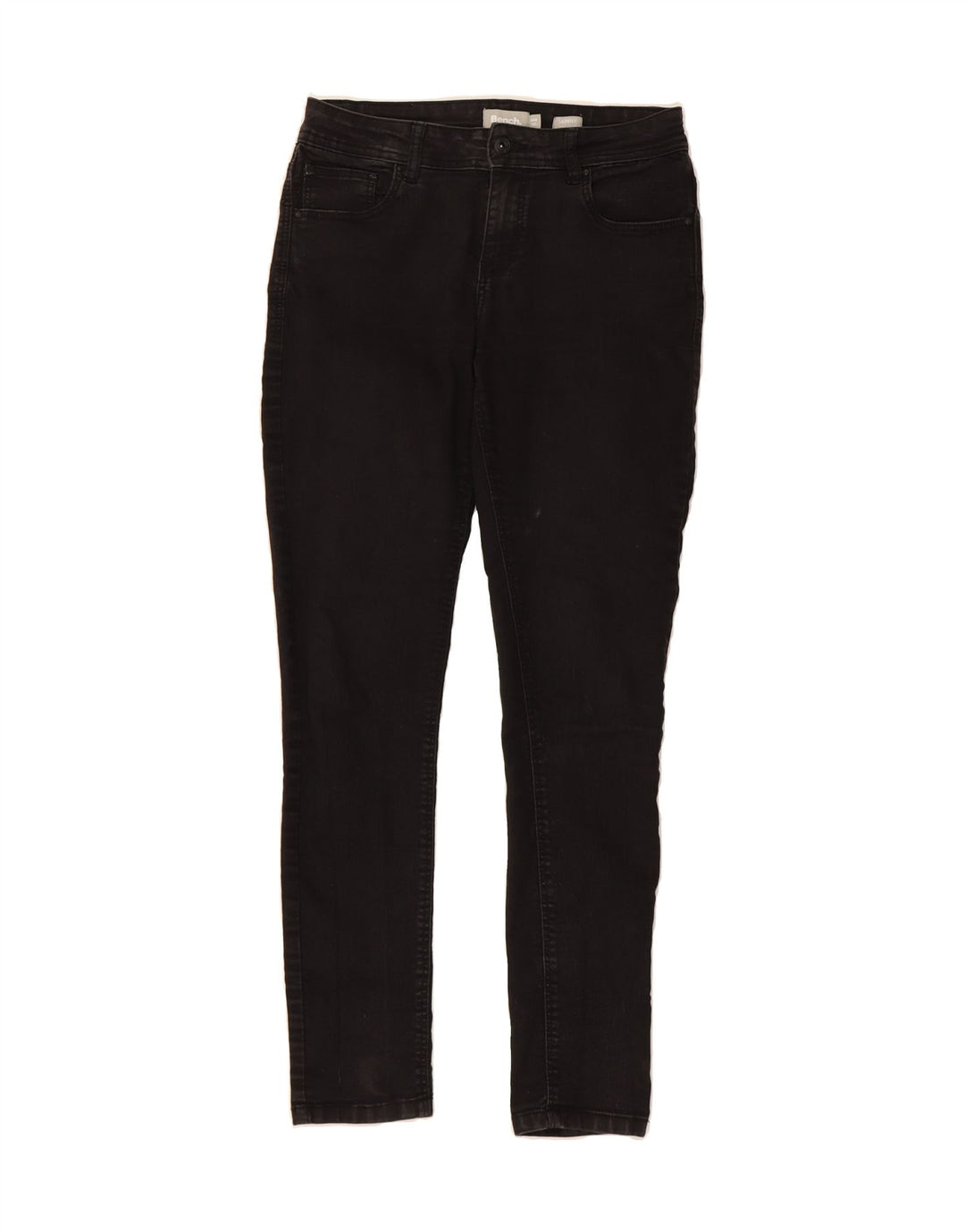 BENCH Womens Skinny Jeans W30 L32 Black Cotton Vintage Bench and Second-Hand Bench from Messina Hembry 