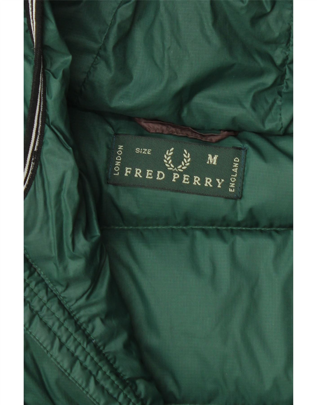 Fred Perry muška podstavljena jakna s kapuljačom UK 38 srednje smeđa najlon boja