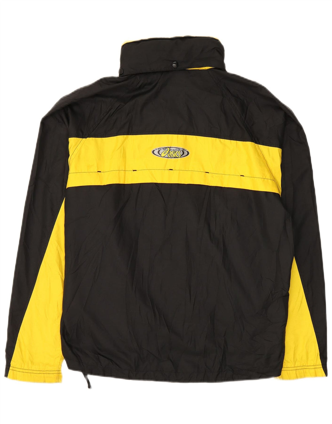 ASICS muška kišna jakna s kapuljačom UK 40 Large Black Colourblock