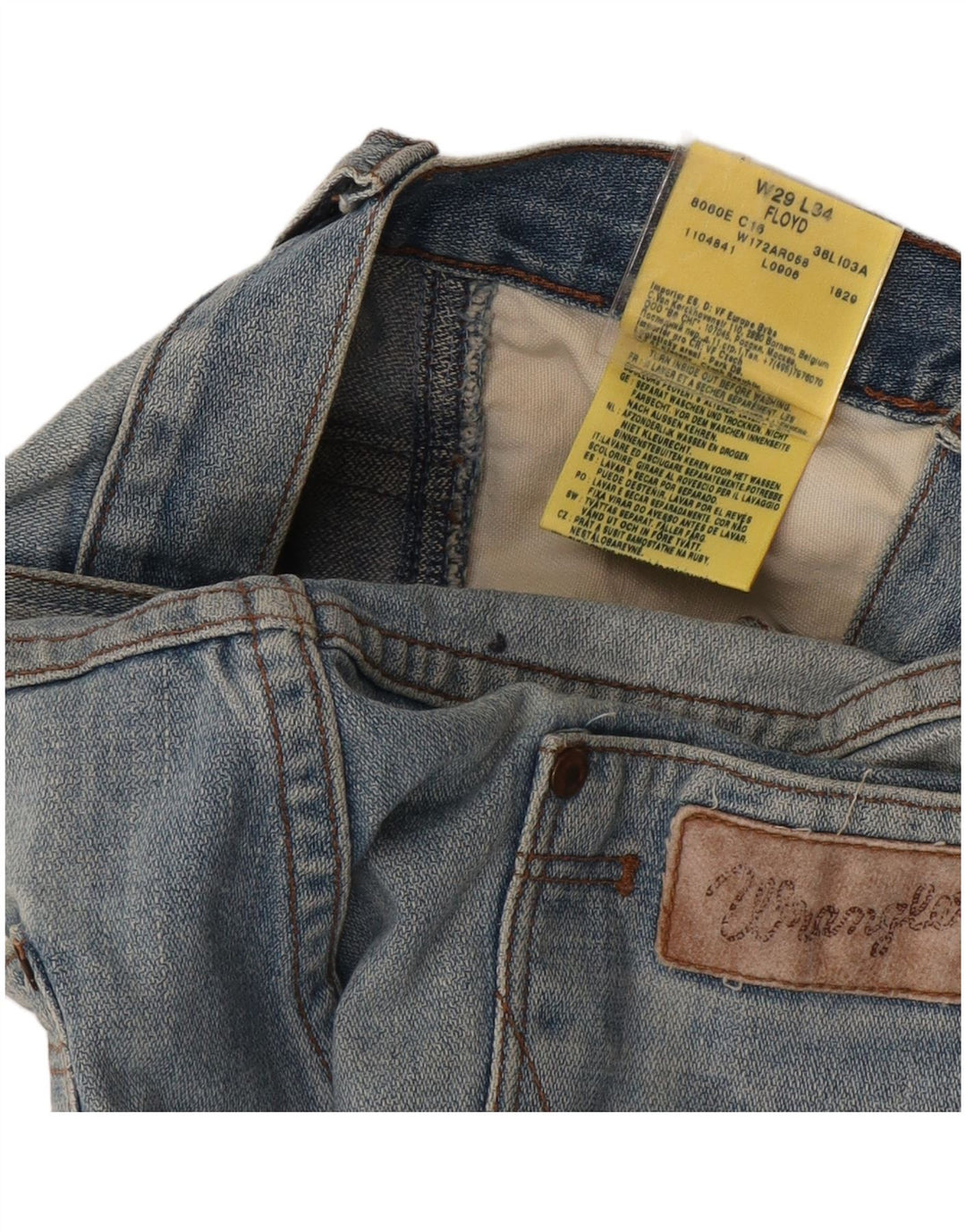 Wrangler muške traper hlače Floyd W29 srednje plavi pamuk