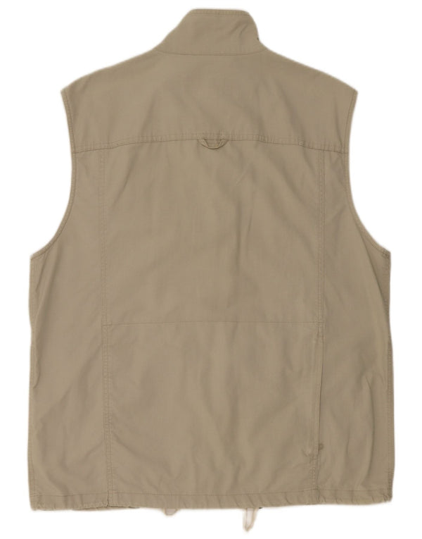 Columbia Mens Utility Gilet UK 40 Large Green Cotton