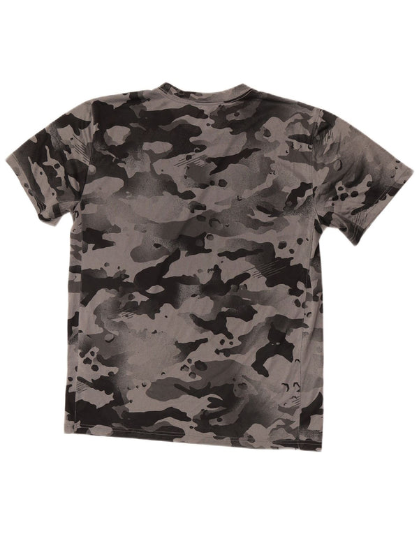 Nike Dri Fit T-Shirt Top Srednje sivi kamuflažni poliester