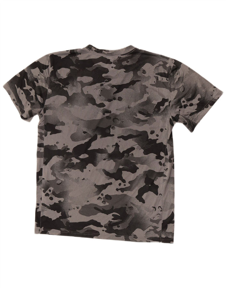 Nike Dri Fit T-Shirt Top Srednje sivi kamuflažni poliester