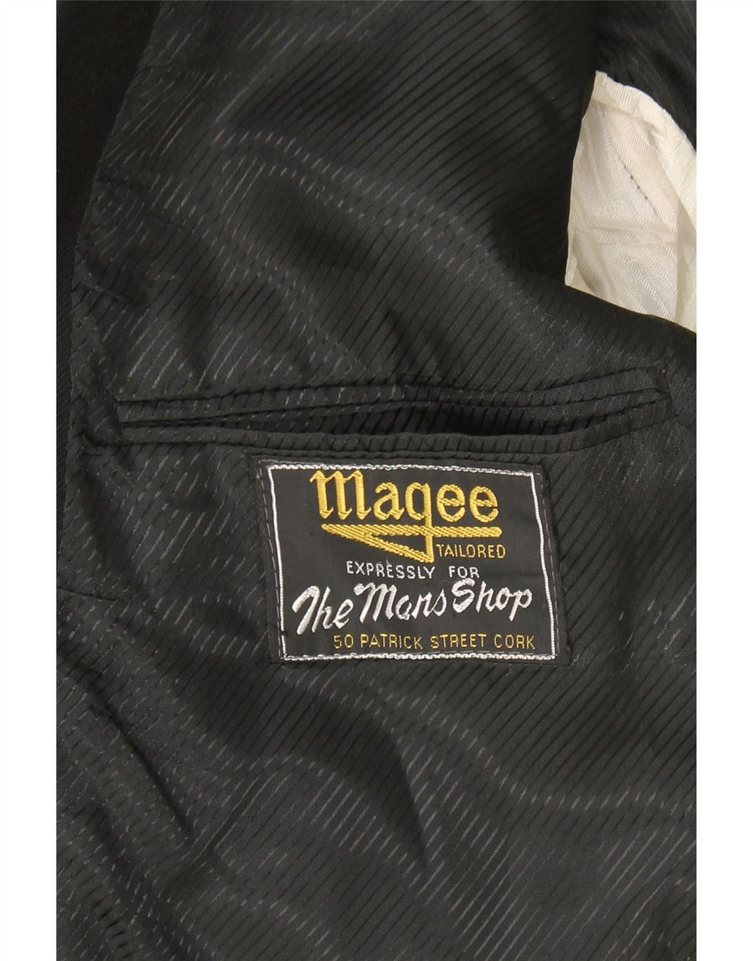 MAGEE Mens 2 Button Blazer Jacket UK 38 Medium Black
