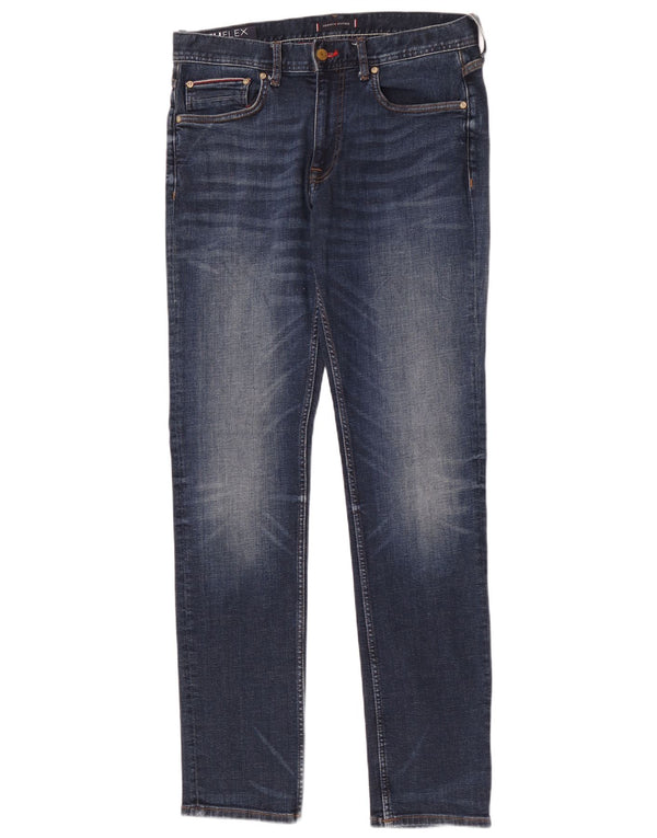 Tommy Hilfiger Mens Denton Straight Jeans W32 L34 Plavi pamuk