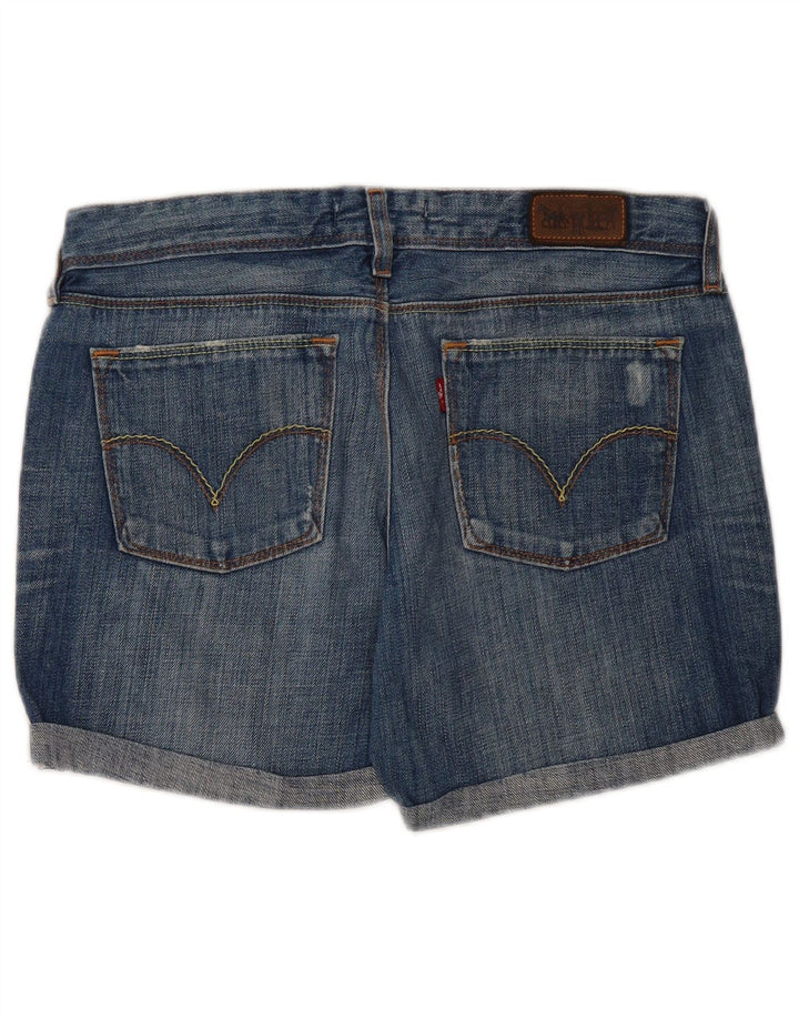 LEVI'S Womens 572 Denim Shorts W31 Medium Blue Cotton