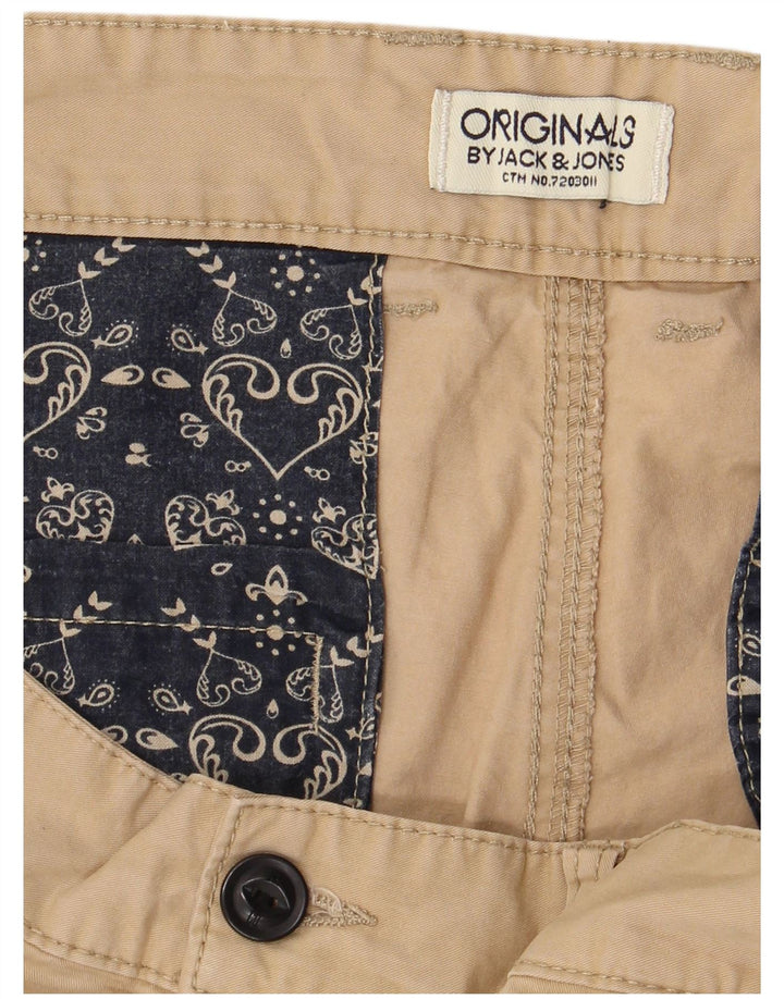 JACK & JONES Muške chino kratke hlače W34 velike bež boje