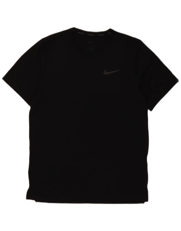 Nike Dri Fit majica kratkih rukava, mali crni poliester