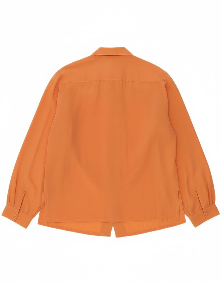 Vintage ženska košulja bluza UK 12 srednje narančasta