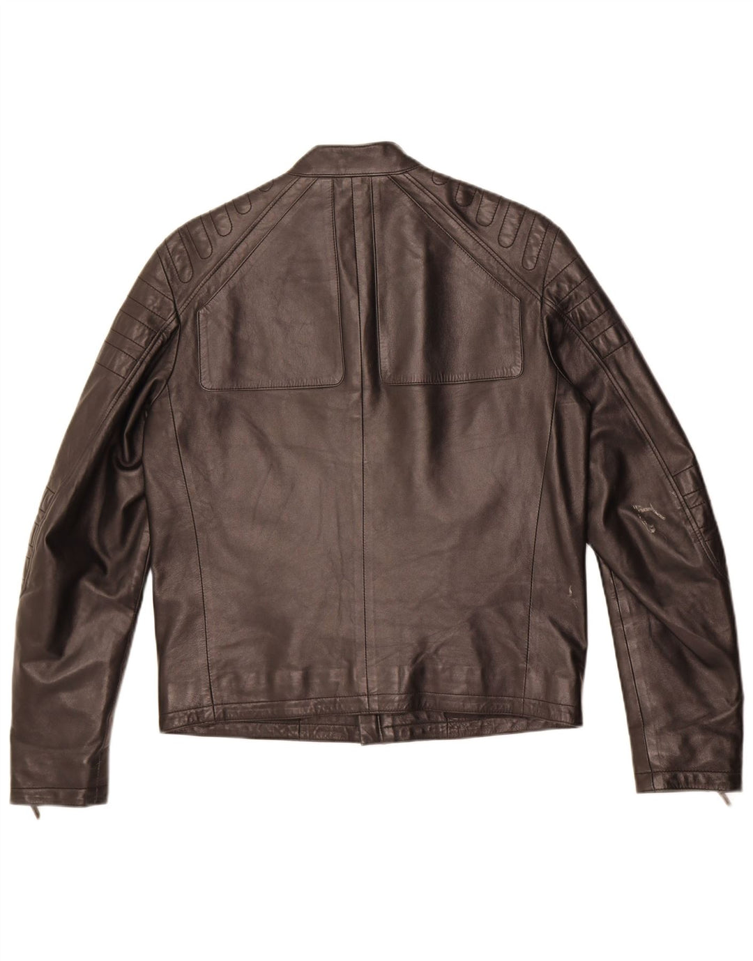 JIL SANDER ženska kožna trkaća jakna IT 46 velika crna koža