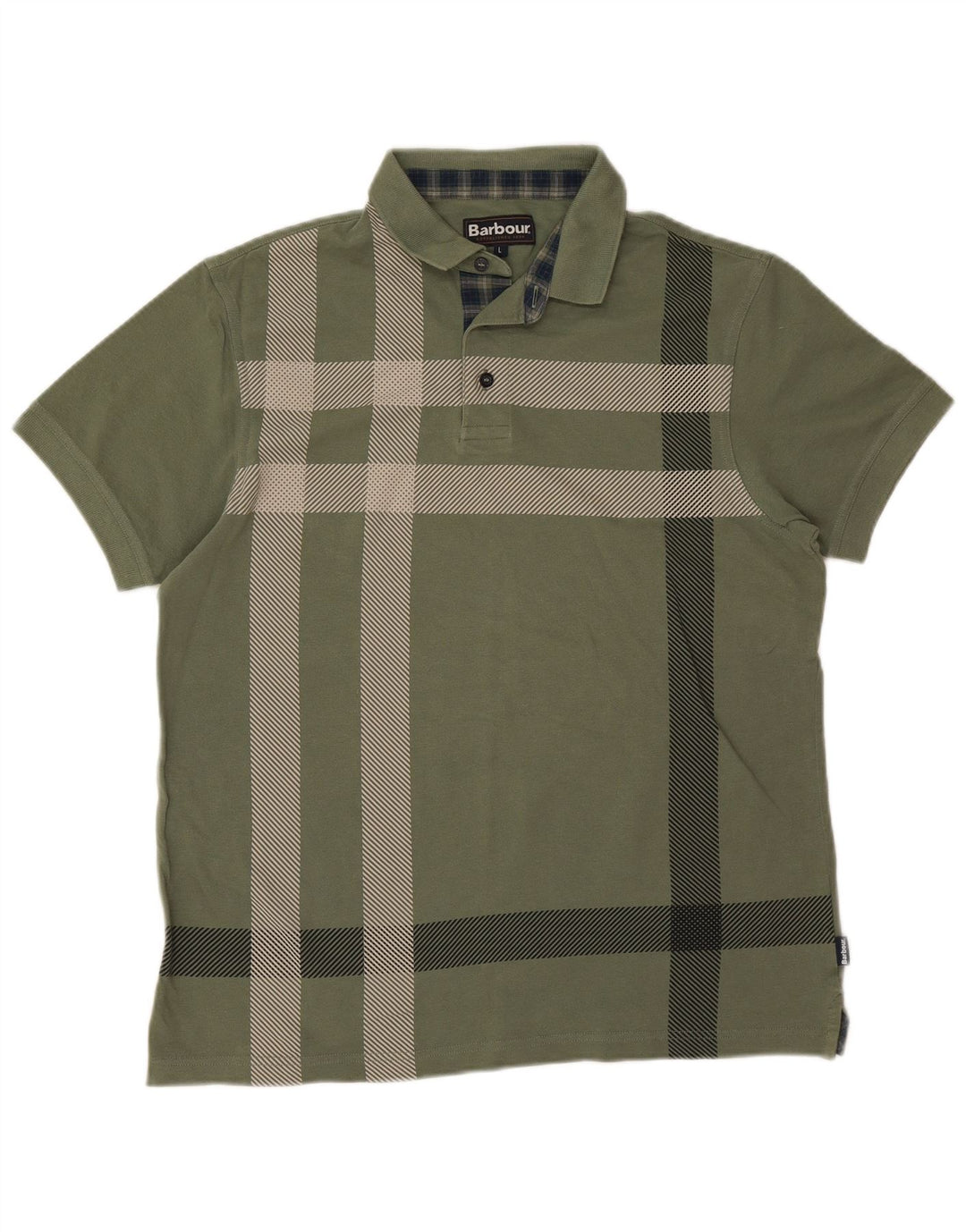 Barbour muška polo majica veliki zeleni karo