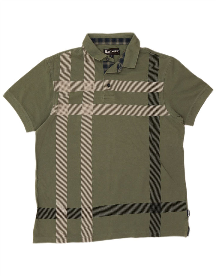 Barbour muška polo majica veliki zeleni karo