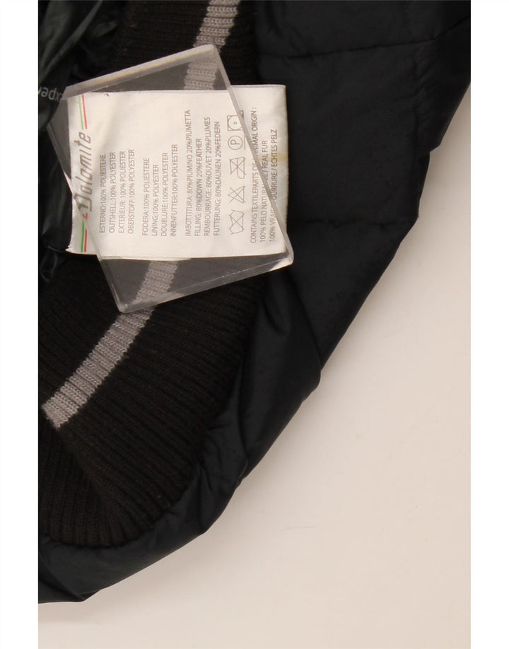 DOLOMITE muška podstavljena jakna s kapuljačom UK 36 mali crni poliester